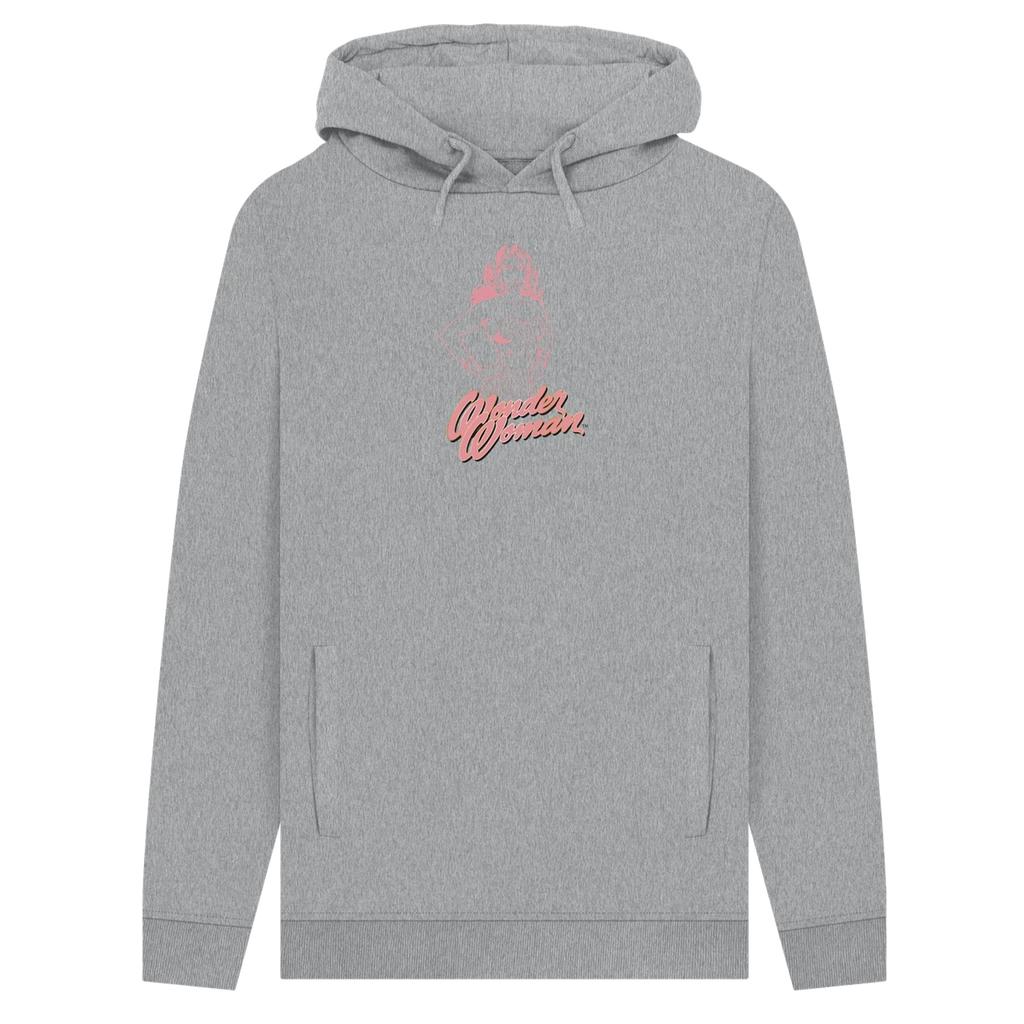 Wonder Woman Unisex-Kapuzenpullover mit Umriss für Erwachsene