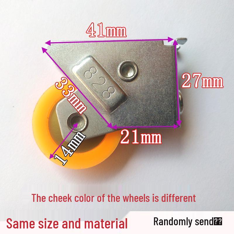 

Type 828 Pulley with Imitation Copper Core, Nylon Wheel, and Plastic Steel Round Tail for Door and Window Accessories