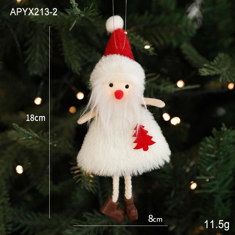 

Рождественский плюшевый снеговик-подвеска, подвеска на рождественскую елку, милая красивая подвеска, украшение сцены, подвесные украшения для рождественской елки