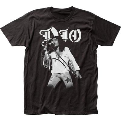 DIO Live T Herren T-Shirt Rock and Roll Musik Klassisches Band-Tee Neu Schwarz