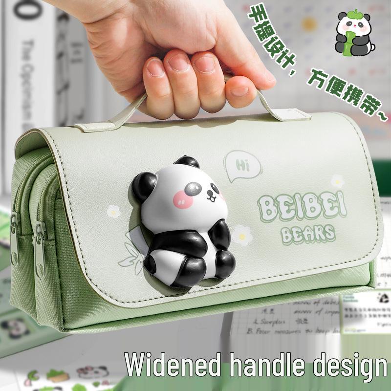 Extra velké pouzdro na tužky kapybara 2025 - Roztomilá papírnická krabička pro dívky