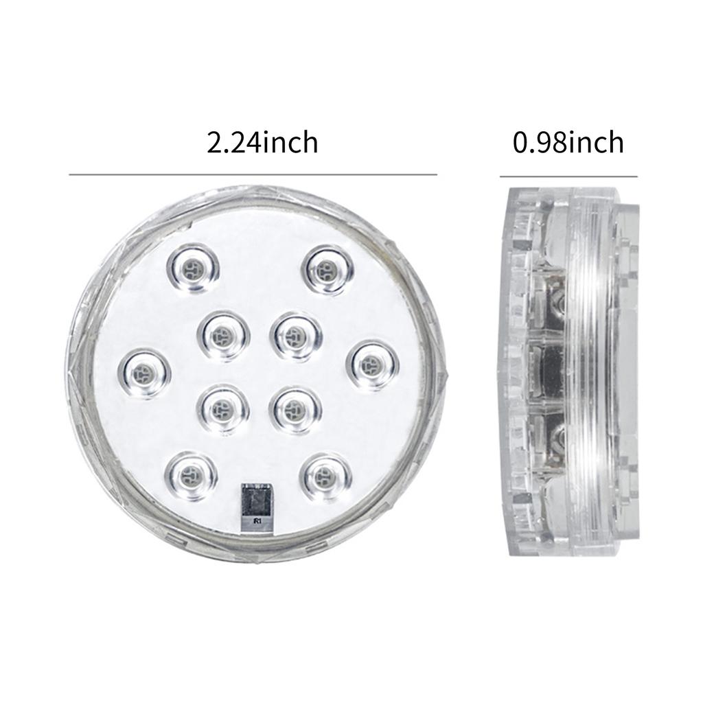 Submersible LED Lights with Remotes RGB 15 Colors Waterproof Pond Lights Underwater Lights for