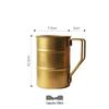 Tasse de camping portable en acier inoxydable 304 pour boissons