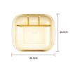 VISIONS Heat-Resistant Glass Divided Meal Plate