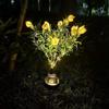 Solar Lotus Sunflower Garden Light for Outdoor Decoration