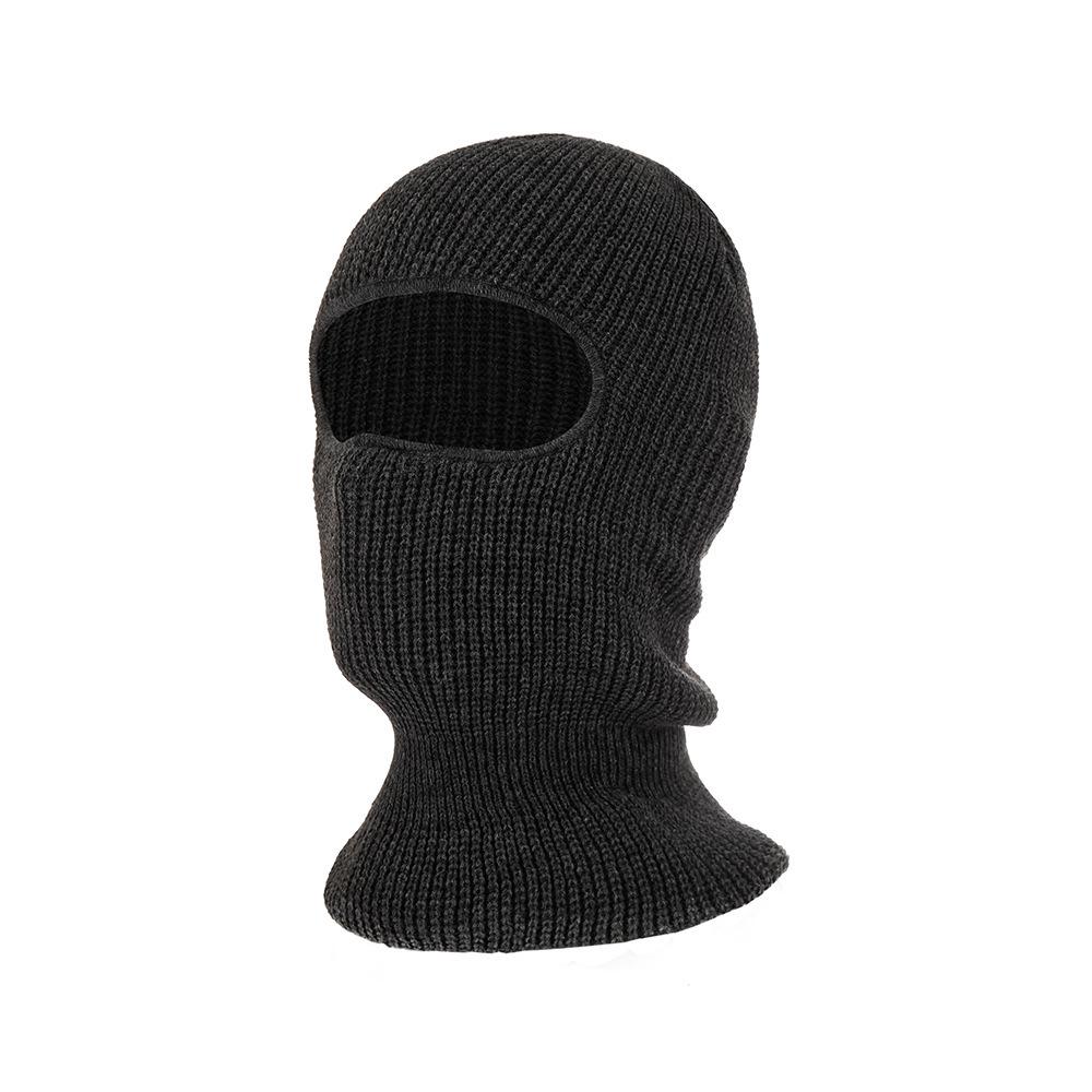 Multi-Purpose Thickened Knitted Cycling Hat with Double-Layer Mask and Neck Protection