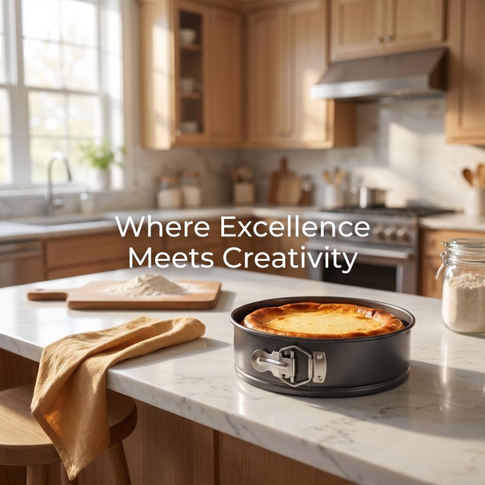 3pcs Nonstick Surface Springform Pan Set Non-Stick Round Cake Pan Cheesecake Pizza Bread 18+20+22cm