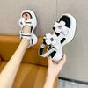 Rome Thick Bottom Elevated Increase Flower Sports Sandals Female 2024new Fashion Casual Simple Color Matching Sandals Summertime
