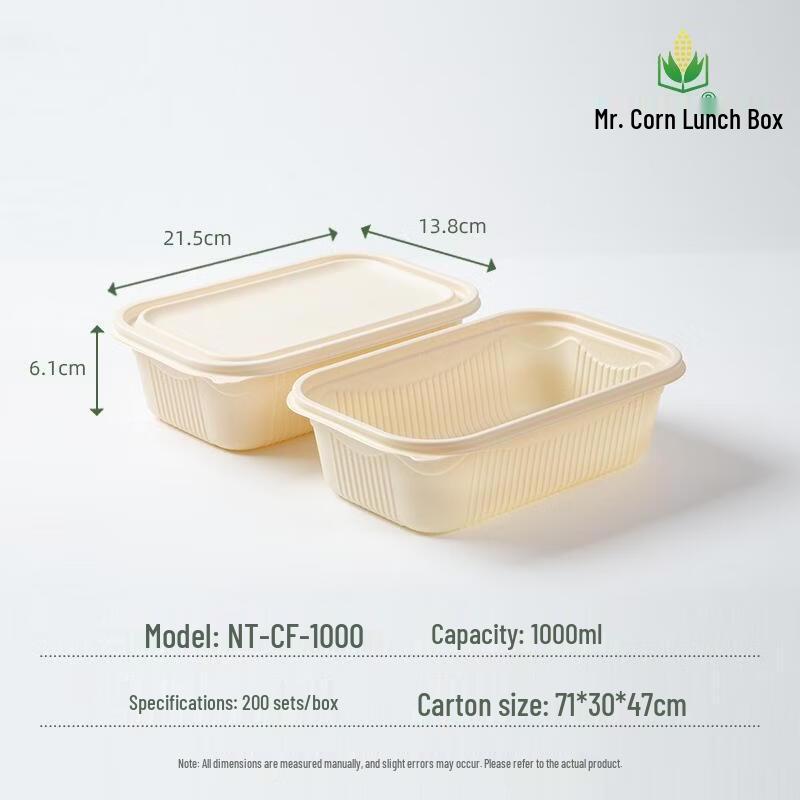 Mr. Corn Biodegradable Corn Starch Food Container