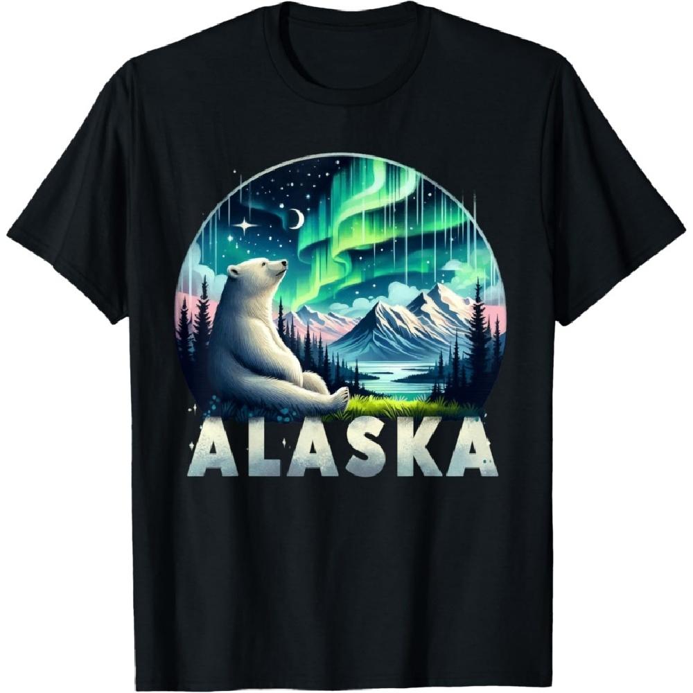 

Alaska Northern Lights Aurora Viewing Vacation Alaska Trip T-Shirt S