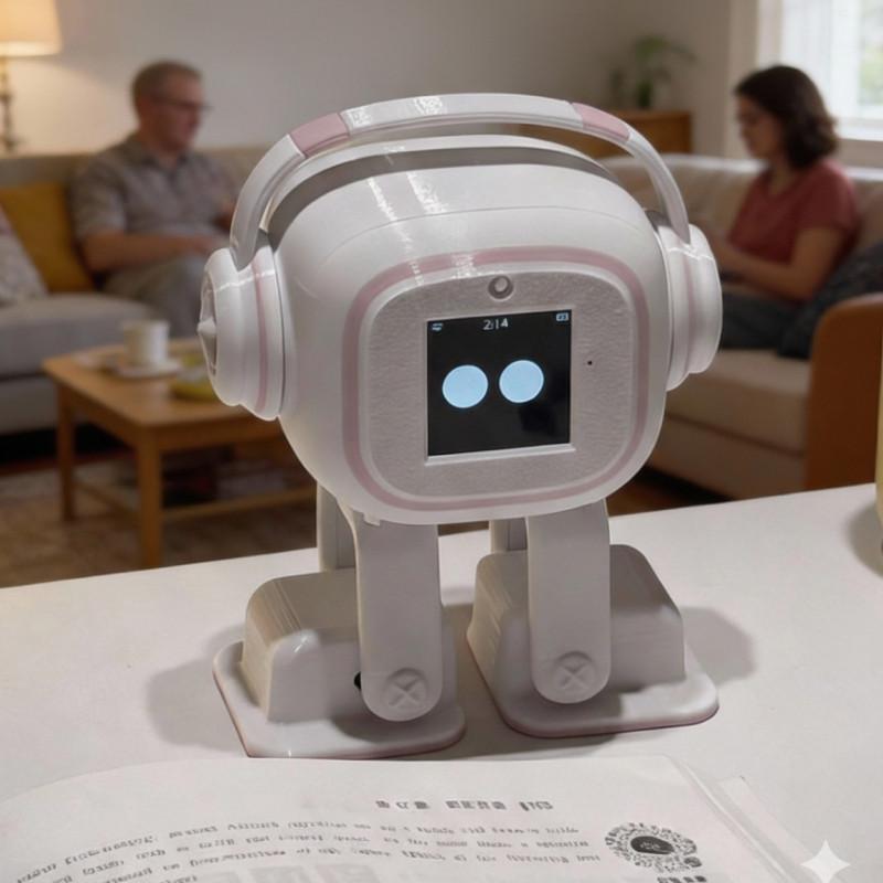 EMO AI Robot Companion | Interactive Chatbot,Voice Assistant, Smart Chat & Dancing Robot, Customizable Personality Gift Toy English