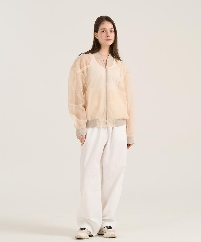 LEVHEARTED Ostinato Banding Wide Pants - White