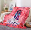 Custom Name Fairy Tale Flannel Blanket Throw Blanket Soft Warm Sofa Bed Decor Unique Gift