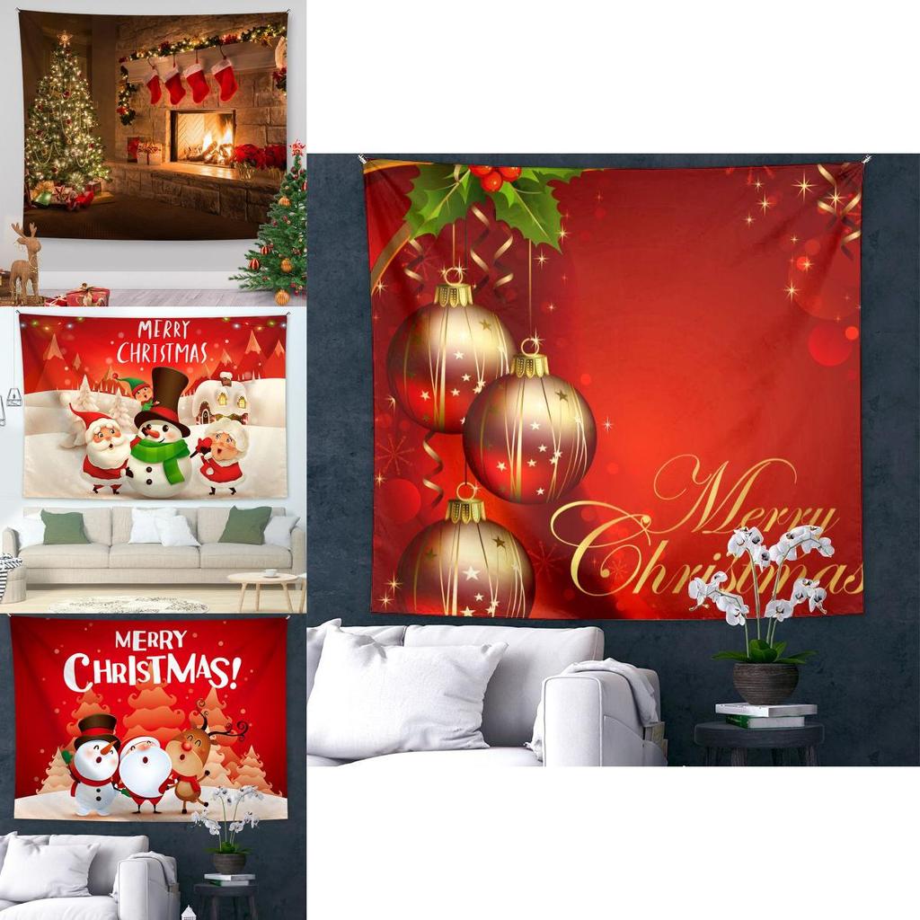 Festive Christmas Tapestry Background Cloth For Party Decor And More