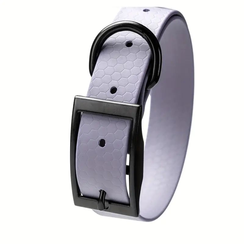 New Fashion Pet Dog Collar High Quality PVC Waterproof Training Collars Dirty Resistant Easy Clean for Small Medium Large Dogs