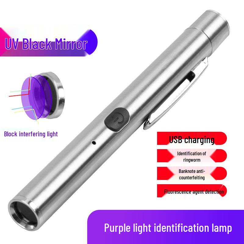 

Светодиод для обнаружения стригущего лишая у кошек: Перезаряжаемый от USB УФ-фонарик с черным светом для обнаружения денег, мочи и грибков