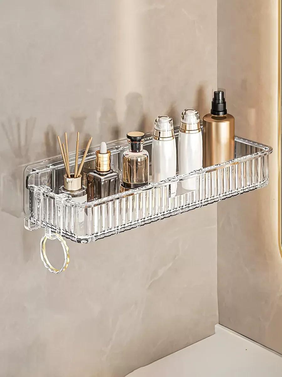 Bathroom and Toilet Storage Rack Non Perforated Toilet Wash Stand Wall Mounted Cosmetic Storage Rack