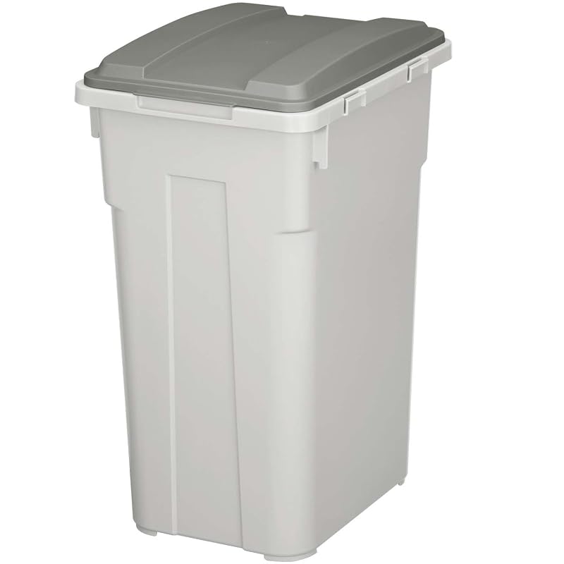 Shinki Gosei Tonbo Trash Can, Connectable, with Lid, 45 Liter Capacity, Dark Gray, 31cm (W) x 39cm (D) x 57.5cm (H), Durable, Made in Japan, Suitable
