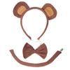 Bear Costume Accessories Set Bear Ear Headband,Bow,Tail Halloween Cosplay Prop
