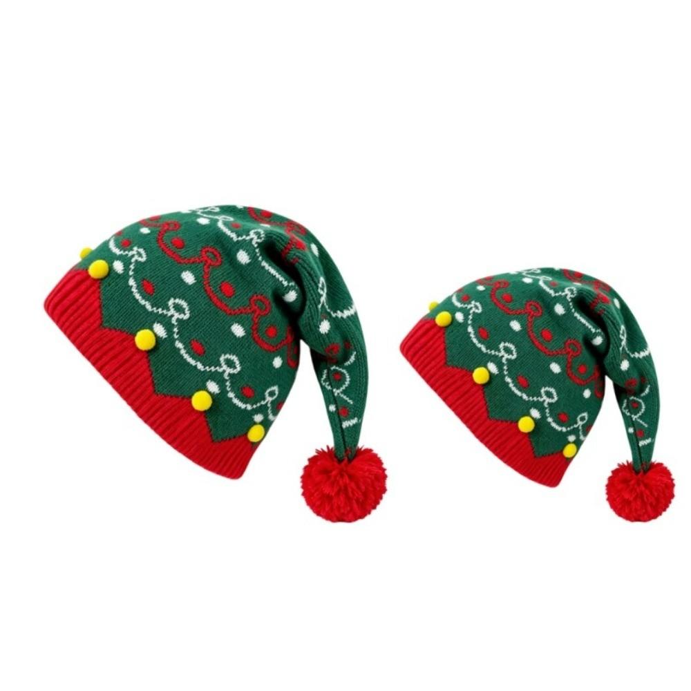 Jacquard Knitted Wool Cap Warm Christmas Knitting Hat Fashion Christmas Hat Children