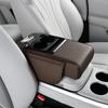 Copertura Console Centrale Auto, Copertura Pad Bracciolo in Pelle PU, Tappetino Universale Scatola Portaoggetti Sedile Bracciolo Auto Impermeabile