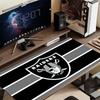 Las Vegas Raiders Mauspads, Große Gaming-Schreibtischmatte, Rutschfestes XXL-Mauspad für Laptop & Tablet, Mini-PC-Spielmatte mit genähten Kanten