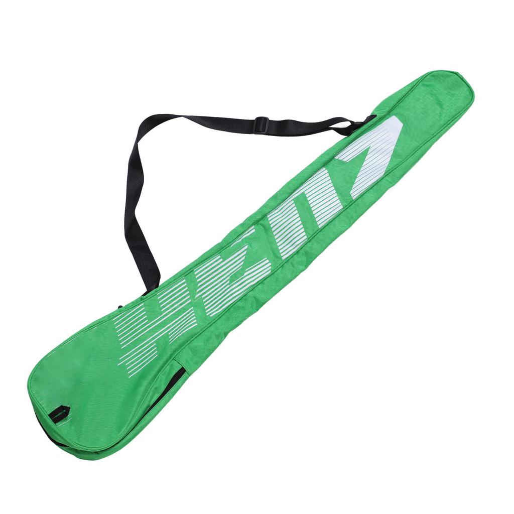 Lacrosse Stick Bag Green Holds 3 Sticks Large Capacity Oxford Cloth Zipper Adjustable Strap Lacrosse Storage Bag
