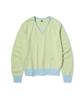 CGP (Women) V-Neck Striped Knit_Yellow