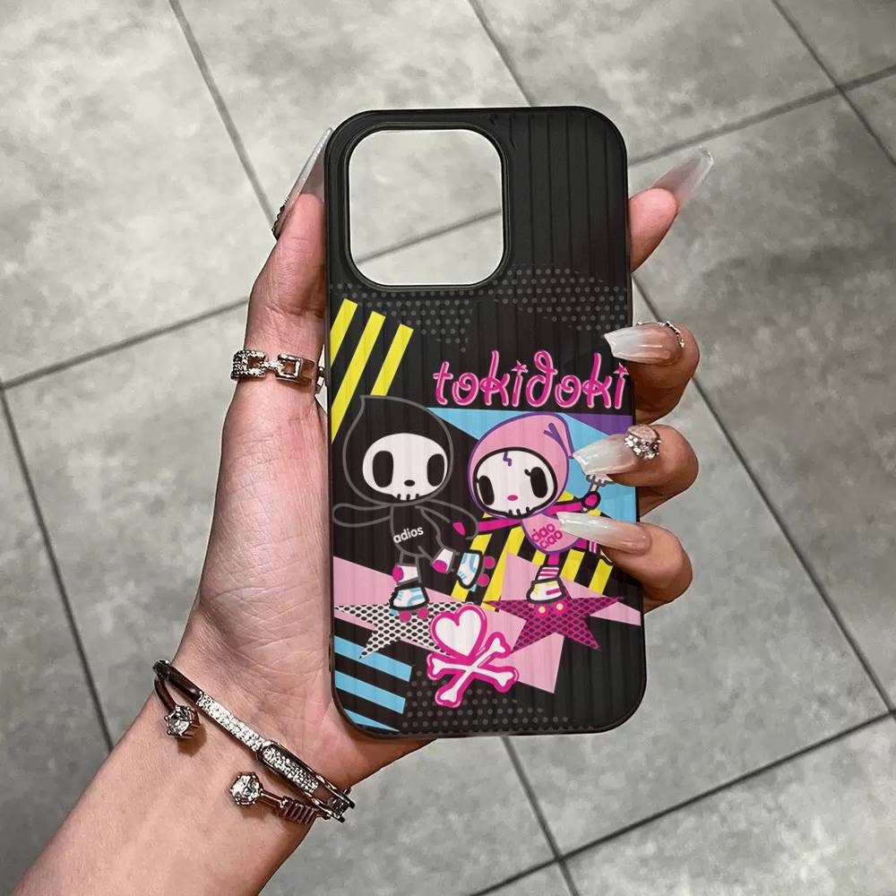 H-Hazbin Hotel Angel Soft Corrugated Phone Case For IPhone 11 12 13 14 15 16 17 Pro Max Plus Ripple Silicone Cover