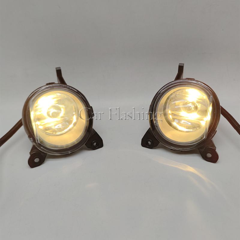 Car LED Fog Lights Fog Lamp For Toyota Corolla 2004 2005 2006 an Version Harness Wiring Cover Grille Halogen