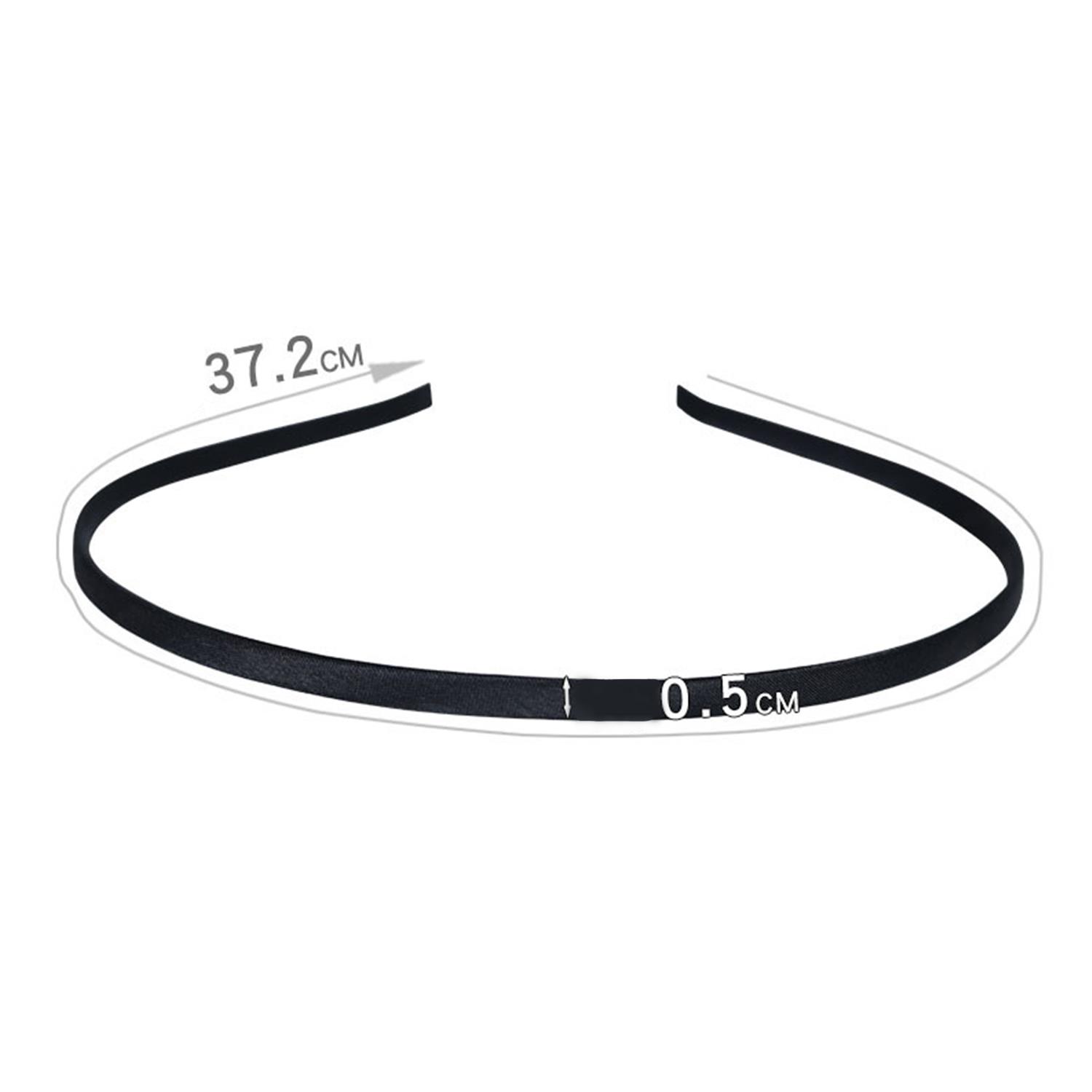 

5 мм Широкая Красочная Тонкая Повязка на Голову Головной Убор Простая Базовая Повязка для Умывания Лица Темпераментный Обруч для Волос Детские Аксессуары для Волос