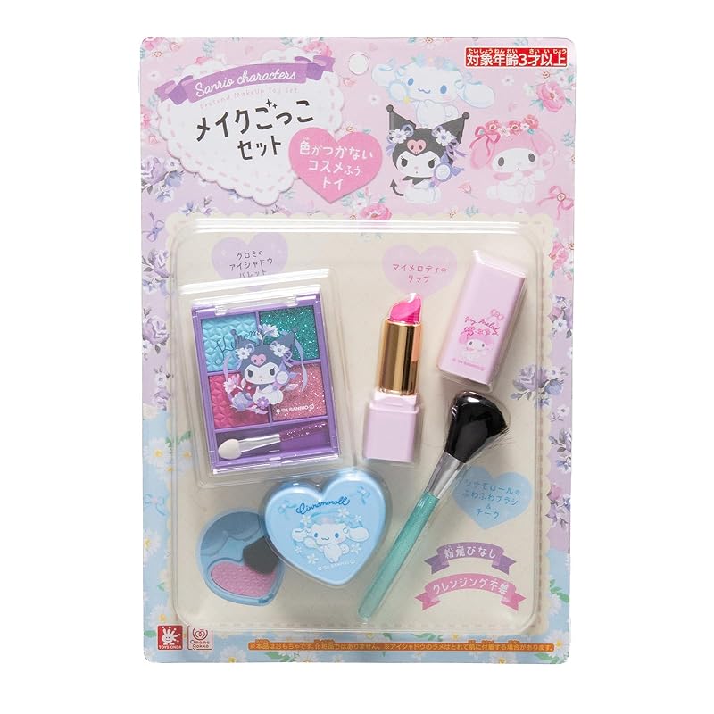Onda Sanrio Charaktere Spielzeug Make-up Set für Mädchen, Verkleidungs-Make-up, Stilvolles Make-up, Kuromi, Cinnamoroll, My Melody