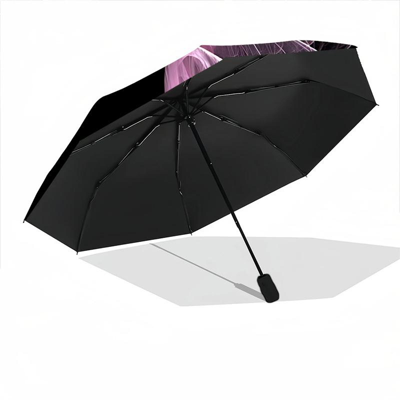 1pc Wings, Pink Folding Umbrella | Elegant Design, Fashionable Accessory, Durable Construction, Sturdy Ribs yy251107047