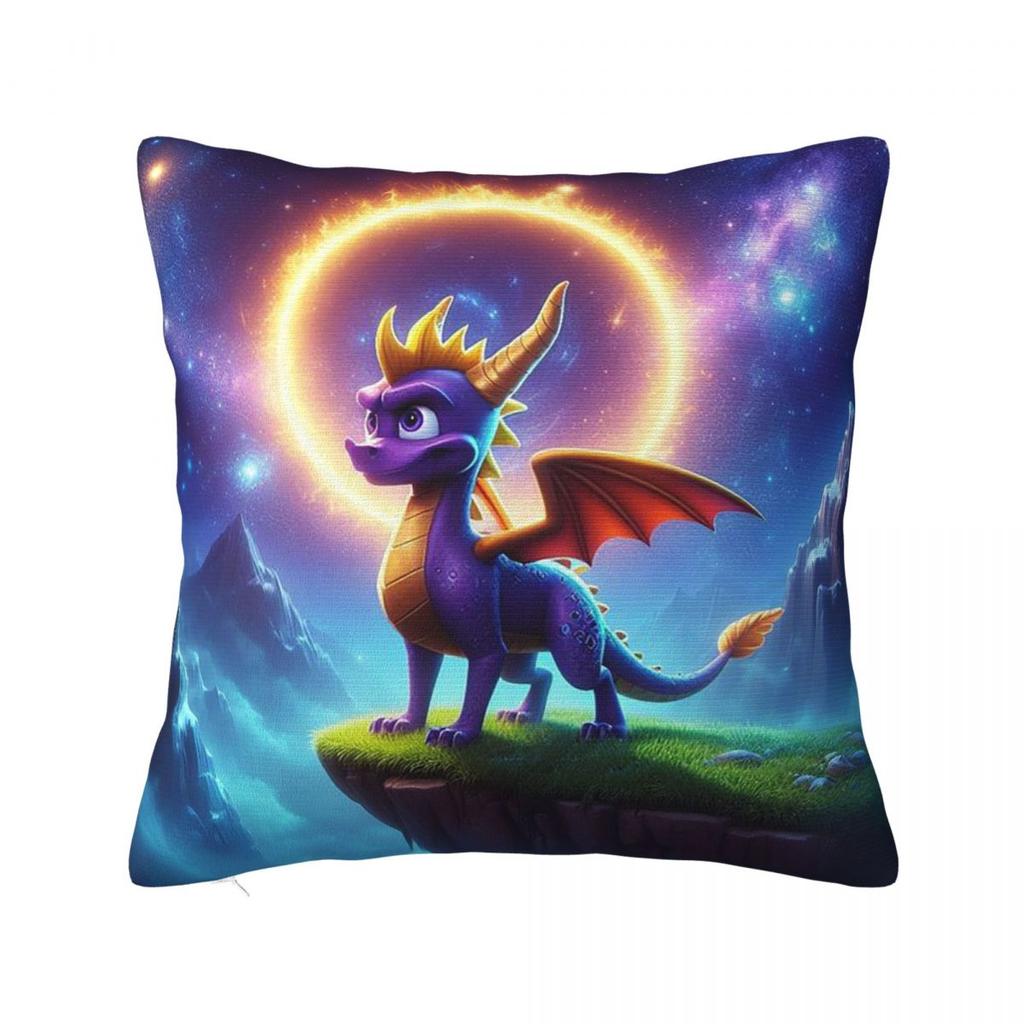 Ice Spyro Square Pillowcase Pillow Cover Polyester Cushion Zip Decorative Comfort Throw Pillow for Home Sofa