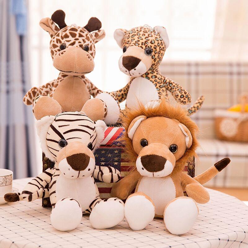 Tiger Cute Cartoon Leopard Deer Lion Plush Toy Companions Girl Kid Birthday Gift