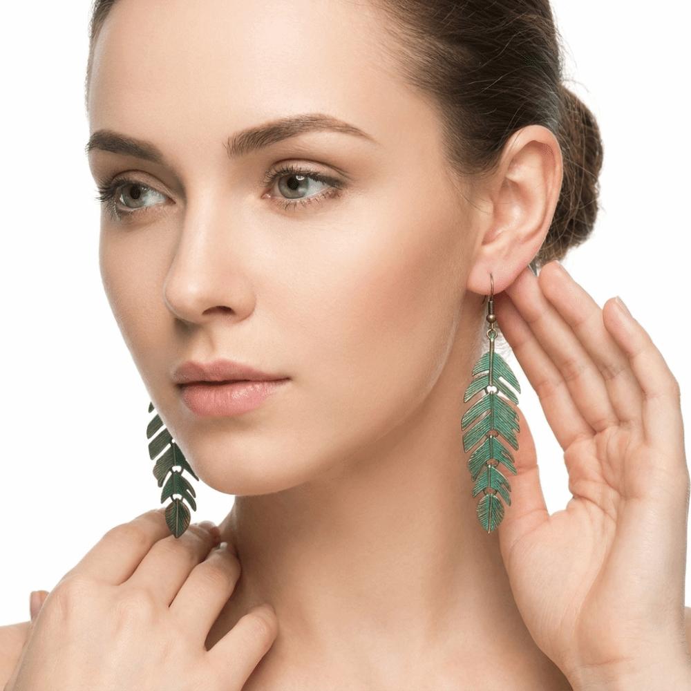 Vintage Hong Kong Style Boho Earrings Retro Metal Ethnic Earrings Dangle Earrings  Daily Jewelry