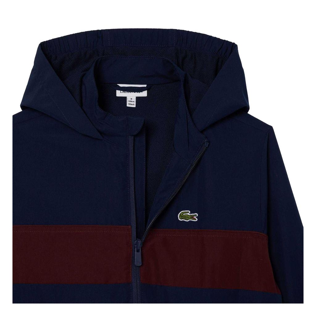 Lacoste Boys Embroidered Logo Hooded Jacket