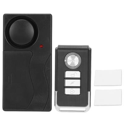 Wireless Vibration Alarm 110dB 10 Level Sensitivity Adjustable Bike Security Alarm with Remote Control for Door Window