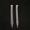Glittering Rhinestones Long Tassels Drop Earrings in High Quality Alloy Offering Dateless Elegance for Various Occasions