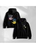 Unisex Fall Autumn American Flag Handprint Parent Family Double Sided Graphic Print Hoodie Casual Long Sleeve Pullover Top for Dai