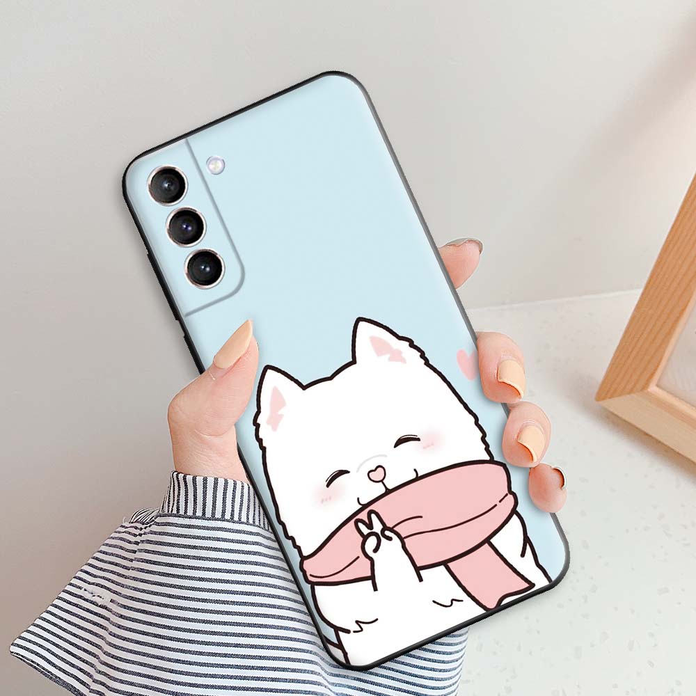 For Samsung S21 5G Case 6.2 Inch Cool Phone Case For Samsung Galaxy S21 4G Soft Back Cover Silicone Fashion Cute Bumper on S21