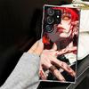 C-Chainsaw Mans Makima Case for Samsung Galaxy S25 S24 S23 S22 Ultra Soft Phone Cover S25 Edge S21 Plus S20 FE S10 + Black Cover