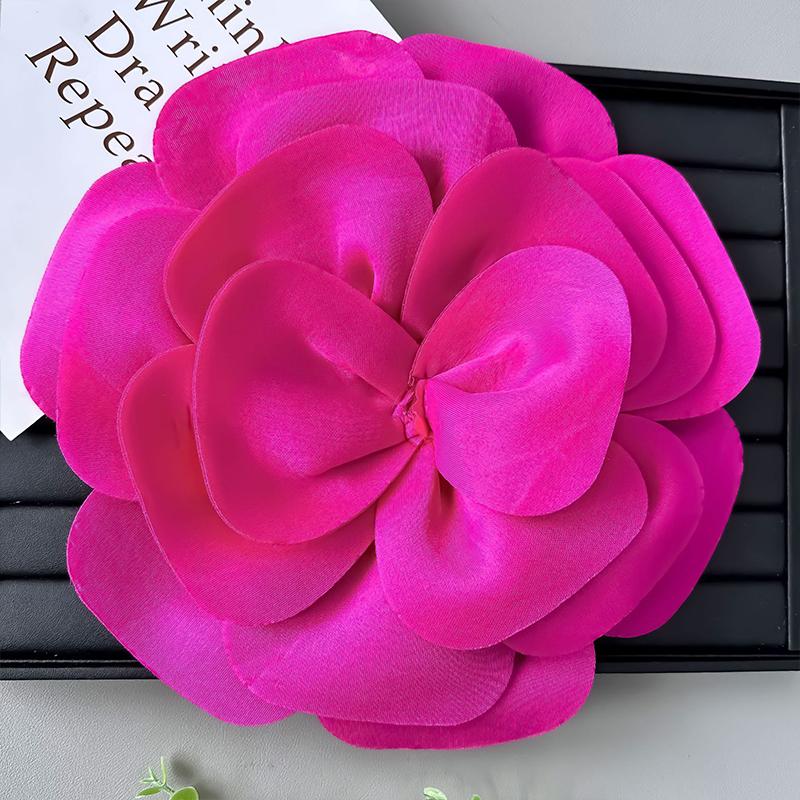 Große Blumenbroschen für Damen Hochzeitskleid Elegante Korsage Reversnadeln Koreanischer Stoff Mode Abzeichen Schmuck Accessoires Geschenke