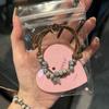 Vintage Chinese National Style Butterfly Ceramic Beaded Woven Bracelet For Women