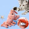 Animal Toy Electric Pet Toys Jumping Shrimp Cat Lobster Washable Stuffed Toys Vibration Sensor Cats Toy Pet Dog Teasing