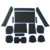 Car Door Groove Mat for Suzuki IGNIS Door Slot Pad Anti Dust Mats Water Cup Holder 15Pcs Non-Slip Pad Interior Accessories