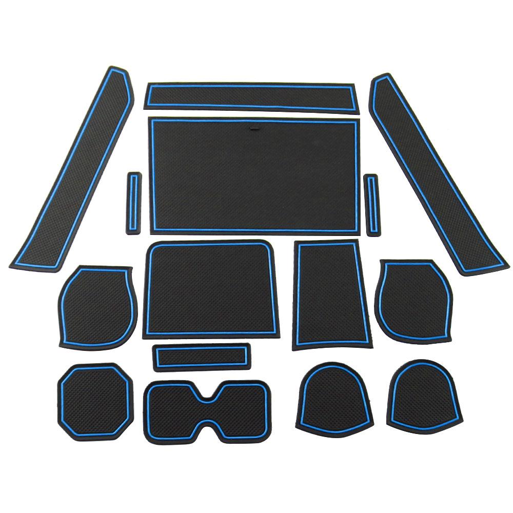 Car Door Groove Mat for Suzuki IGNIS Door Slot Pad Anti Dust Mats Water Cup Holder 15Pcs Non-Slip Pad Interior Accessories