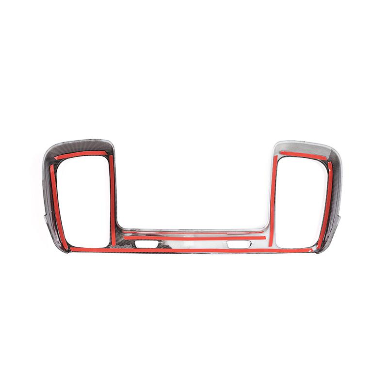 For Mercedes Benz GLS GLE Class ABS Carbon Fiber/Silver Car Central Control Air Outlet Decorative Frame Trim Car Accessories