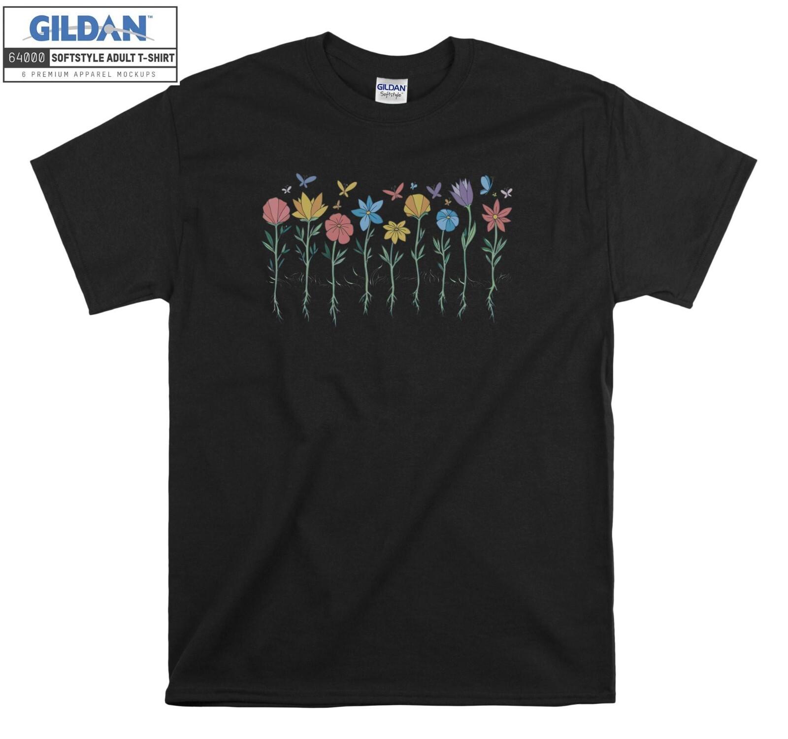 Floral Botanical Flowers T-Shirt Mens Womens Tees Top Gift Hoodie T Shirt Mens Womens Tees Top Men Women Unisex A110 XL