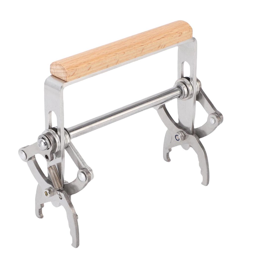 Beekeeping  , Wooden Handle Frame Lifter with Stainless Steel Structure for   Maintenance